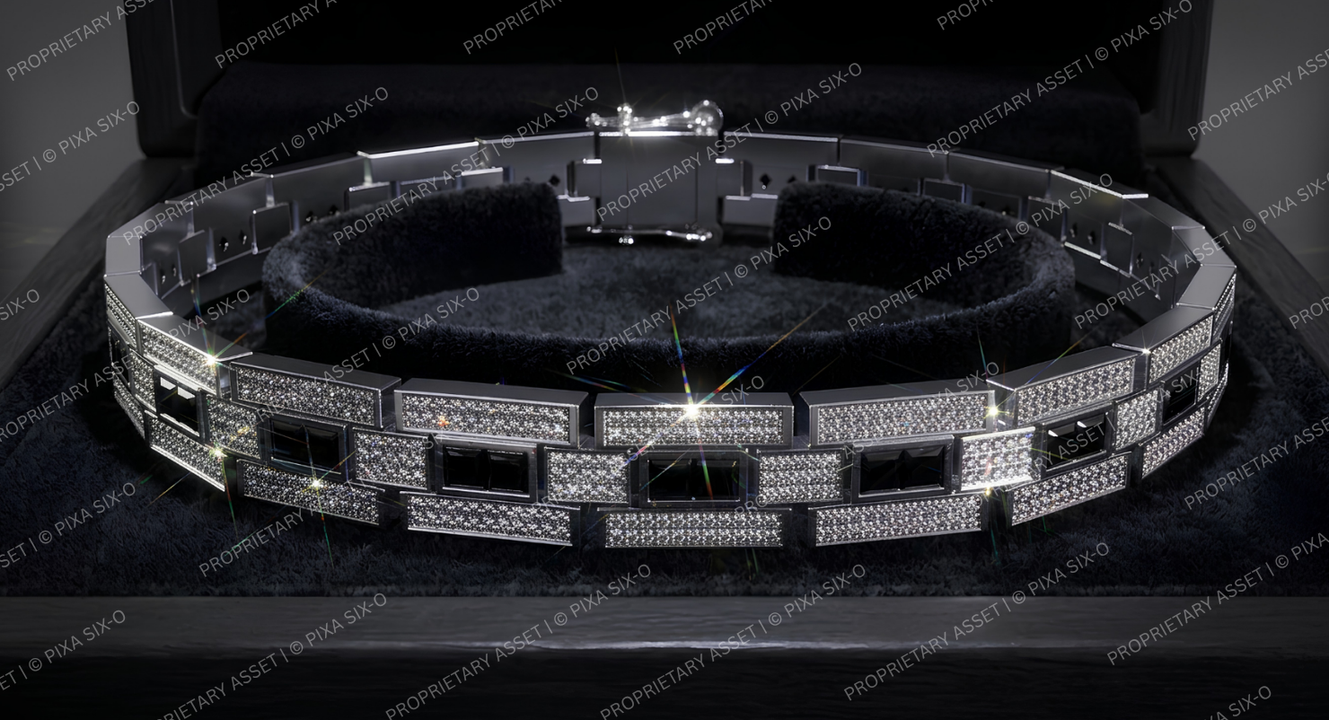 The Monolith Grid Pavé Render