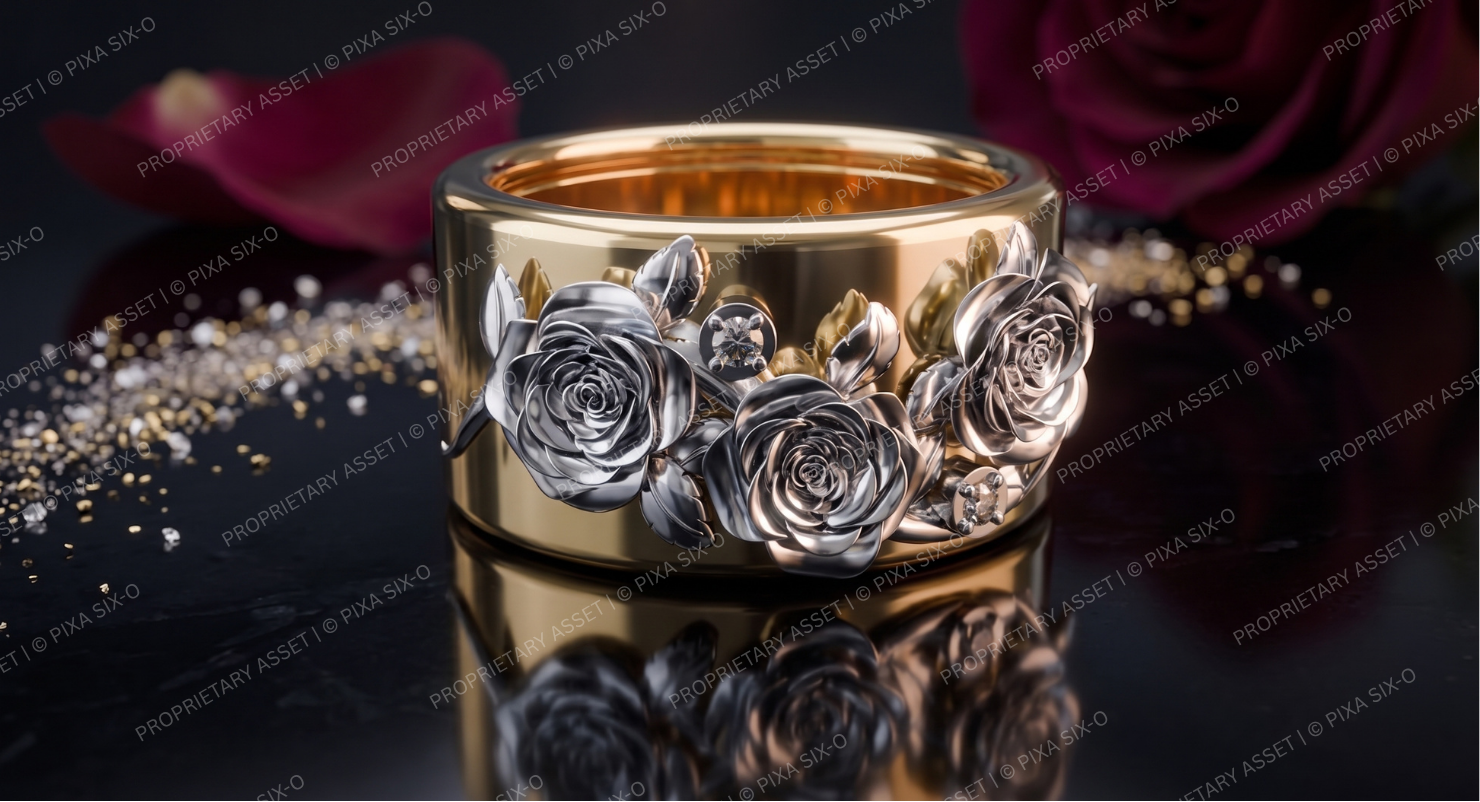 Elysian Flora Sculptural Ring Beauty Render 1