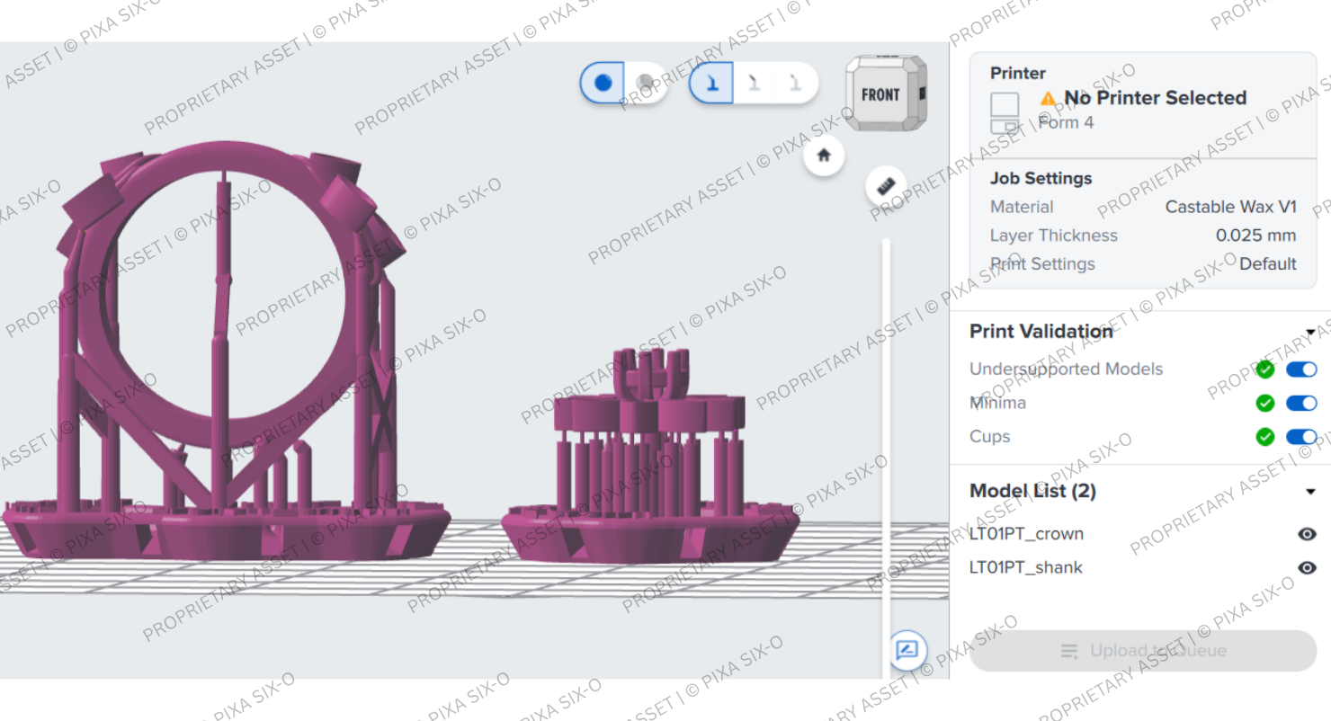 PreForm SLA Print Validation